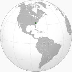 Location of South Carolina