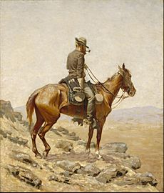Frederic Remington - The Lookout - Google Art Project