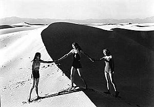 Girls at White Sands
