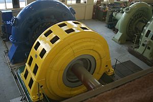 Horizontal turbine (BTH) at Lake Coleridge power station - panoramio.jpg