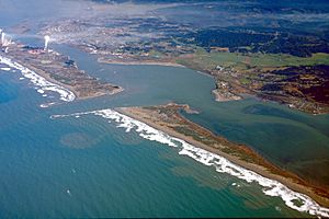 Aerial view of Humboldt Bay