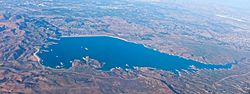 Lake Mathews Riverside Cty California from the Air