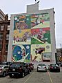 Little Nemo in Slumberland mural downtown Cincinnati, OH Oct 2016