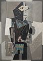 Pablo Picasso, 1918, Arlequin au violon (Harlequin with Violin), oil on canvas, 142 x 100.3 cm, The Cleveland Museum of Art, Ohio