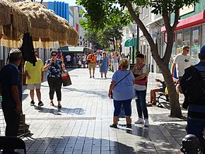 Paseo Atocha, Bo. Quinto, Ponce, Puerto Rico, visto desde la Calle Vives, mirando al sur (DSC03207)