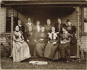Susan B. Anthony with Woman's Rights Leaders, 1896