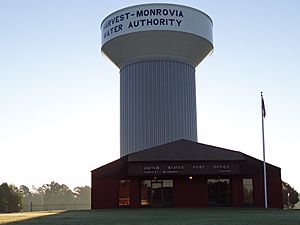 Post office and water tower in Harvest