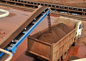 Washed iron ore is loaded into trucks from M2500 (6325242269)