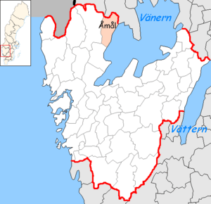 Åmål Municipality in Västra Götaland County.png