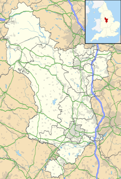 Tibshelf is located in Derbyshire
