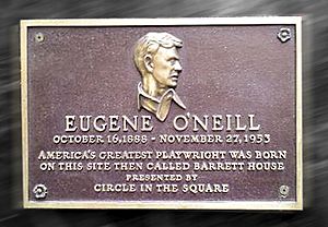 Eugene ONeill birthplace plaque NYC