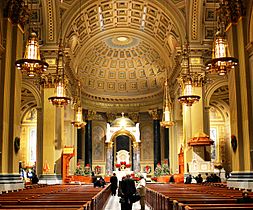 Interior Cathedral Basilica of Saints Peter and Paul crop