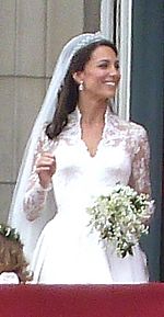 Kate Middleton in bridal gown