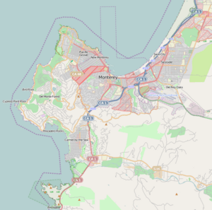 Location map Monterey Peninsula
