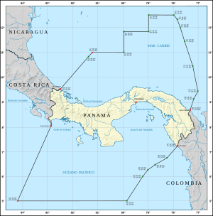 Mapa de Panamá (fronteras).svg