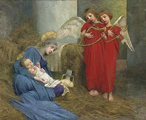 Marianne Stokes - Angels Entertaining the Holy Child (1893)