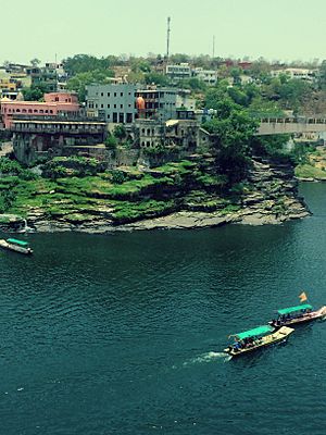 Narmada river from mahakaleshwar temple, Ujjain