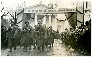 Parade of the Lithuanian Army in Vilnius (1939)