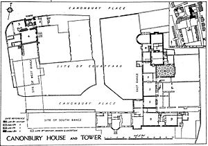 Plan of Canonbury House and Tower