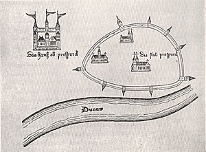 Pressburg city plan 1438-55