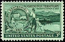 Washington Territory 3c 1953 issue