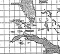 Location of Navy and Soviet ships during the Cuban Missile Crisis