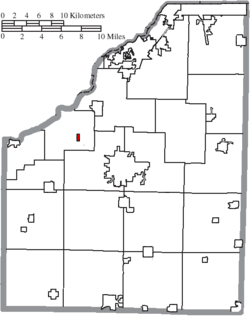 Location of Tontogany in Wood County
