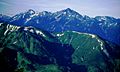 Mount Tate and Mount Tsurugi from Mount Asahi 2000-07-30