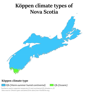 Nova Scotia Köppen