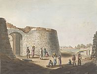 The South Entrance Into The Fort Of Bangalore.