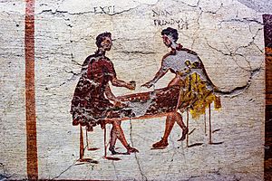 Wall painting - scenes around the pub - Pompeii (VI 14 35-36) - Napoli MAN 111482 - 04