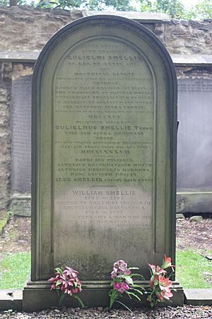 William Smellie's grave, Greyfriars Kirkyard