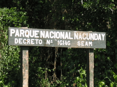 Ñacunday entrada