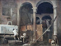 1760 Robert Das Atelier des Künstlers anagoria