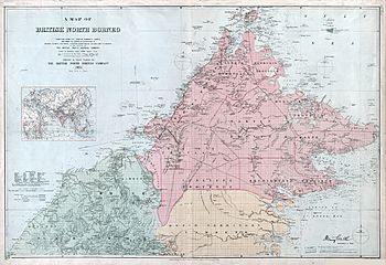 Map of North Borneo, 1903