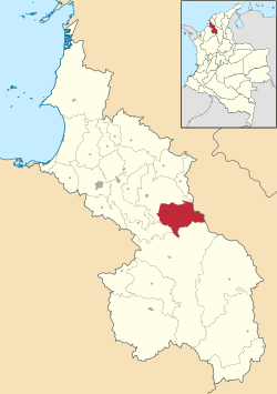 Location of the municipality and town of Galeras, Sucre in the Sucre Department of Colombia.