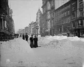 Fifth Avenue after a snow storm