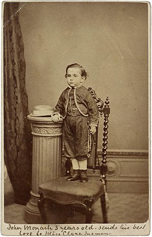 John Monash 3 years old (1868) - Davies & Co., Photographers, Melbourne (12199143986)