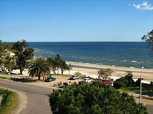 Playa Mansa from the Planeta Palace Hotel, Atlantida, Uruguay.jpg