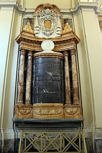 San giovanni in laterano, interno, navata interna dx, sepolcro di alessandro III con scultura di domenico guidi, 1658-59