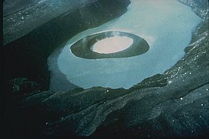 Taal volcano crater