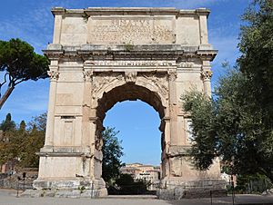 The Arch of Titus, Upper Via Sacra, Rome (31605340150)