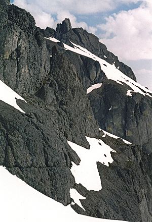 The summit block of Mount Constance