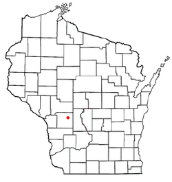 Location of La Grange, Monroe County, Wisconsin