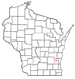 Location of West Bend (town), Wisconsin