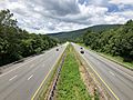 2019-06-25 12 38 39 View west along Interstate 64 from the overpass for Virginia State Route 691 (Greenwood Road) in Greenwood, Albemarle County, Virginia