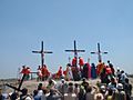 Crucifixion in San Fernando, Pampanga, Philippines, easter 2006, p-ad20060414-12h54m52s-r