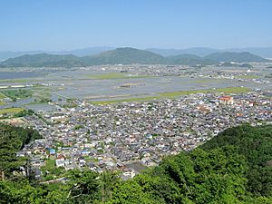 Old city view from Mt. Hachiman