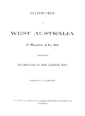 History of West Australia (1897)