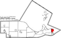 Location of Marblehead in Ottawa County